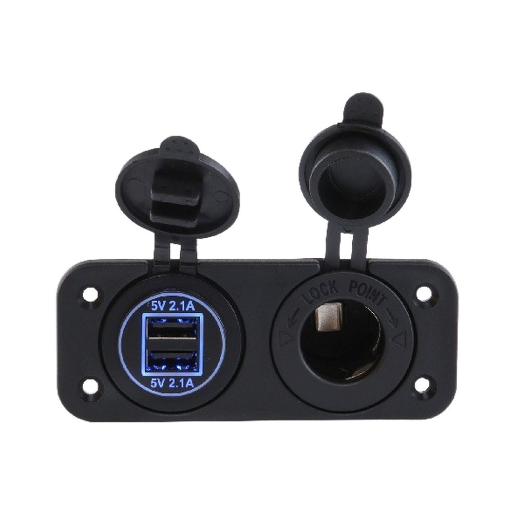 Dual USB Charging Panel 12V for RV Car Yacht Bus and Off Road Vehicles