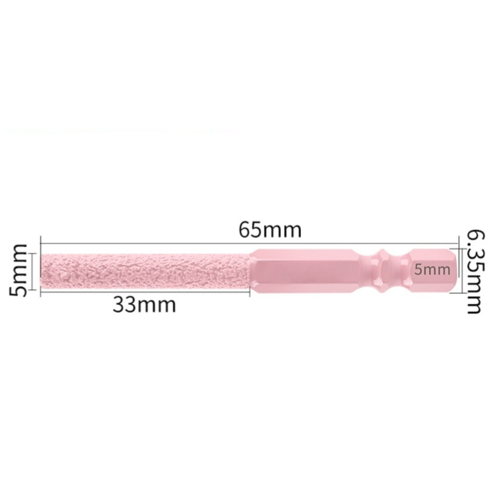 1 Pc Pink Emery Grinding Head for Tile Stone Metal For Stainless Steel Polish