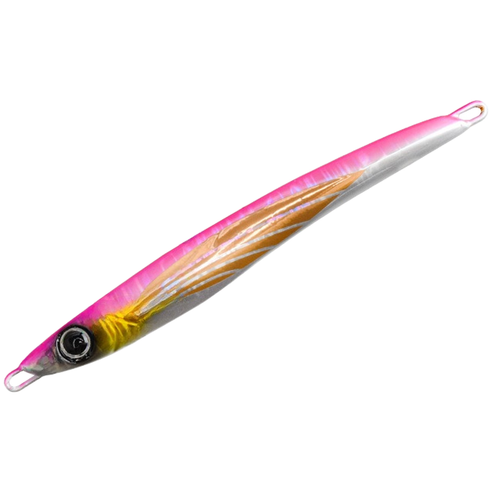 UV Glow Fishing Jig Sinking Lure 60g 80g 100g 150g Iron Plate for Mackerel