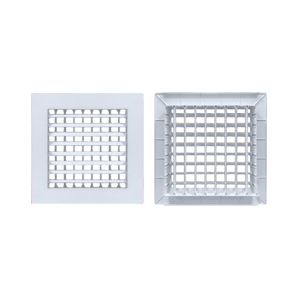 Aluminum Air Grille with Eggcrate Grid for 10 inch x 10 inch Duct 30x30x10 cm