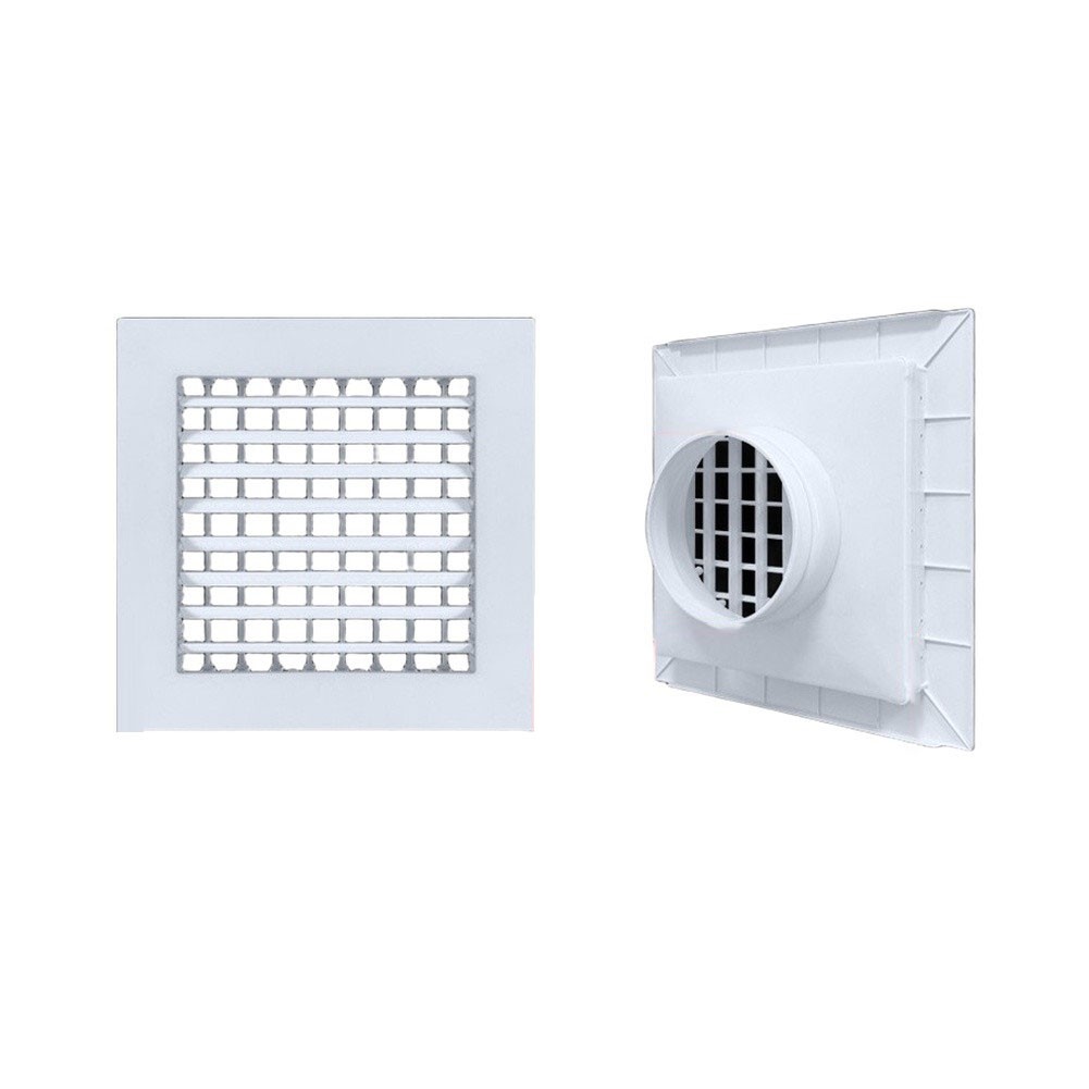 Aluminum Air Grille with Eggcrate Grid for 10 inch x 10 inch Duct 30x30x10 cm