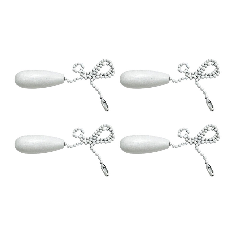 Zipper Switch Kit 4pcs with Wooden Handle for Pendant Light and Fan Chain