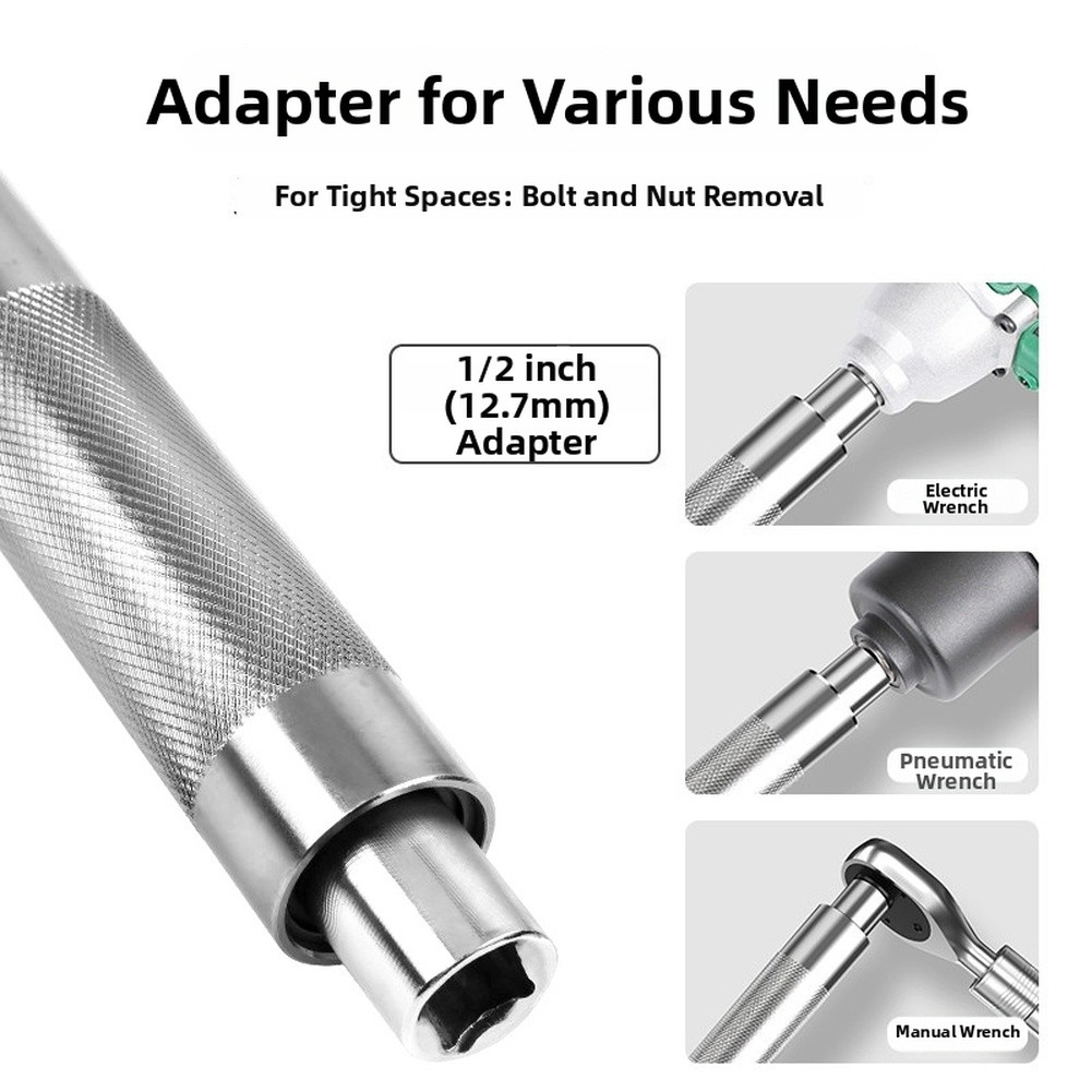 Extended 1/2 Inch Ratchet Wrench 430mm Handle Made of Chromium Vanadium Steel