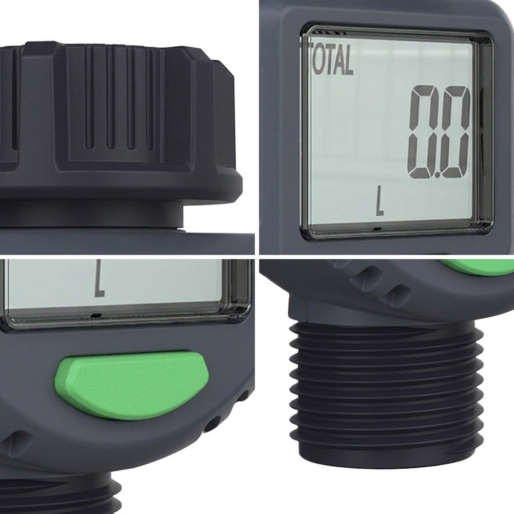 Water Flow Meter with Clear LCD Display and Easy Mode Switching Button