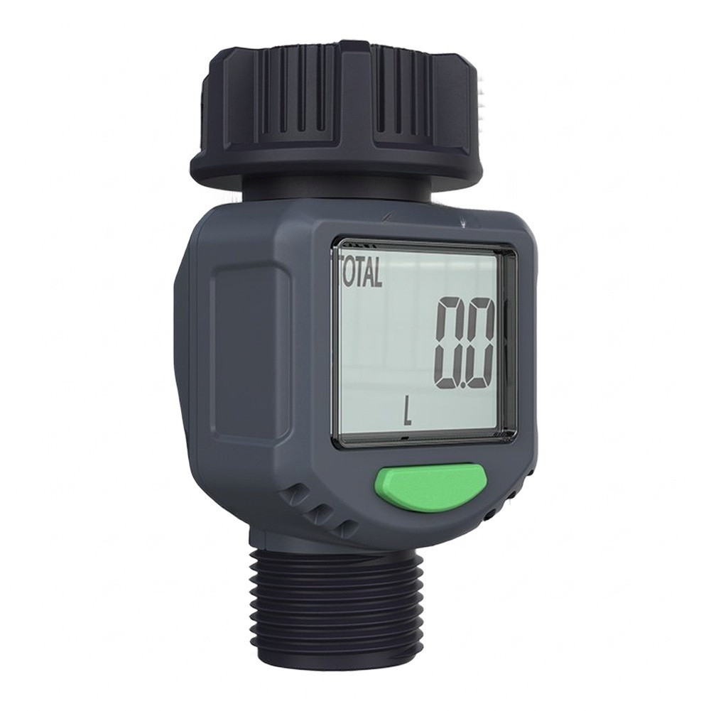 Water Flow Meter with Clear LCD Display and Easy Mode Switching Button