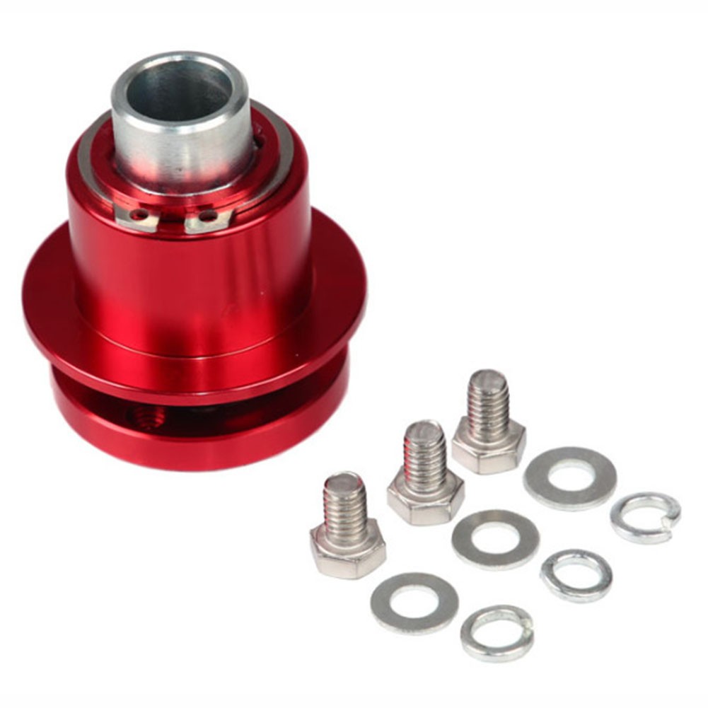 Aluminum Alloy 3-Bolt Quick Release Hub Adapter Steering Wheel Coupler
