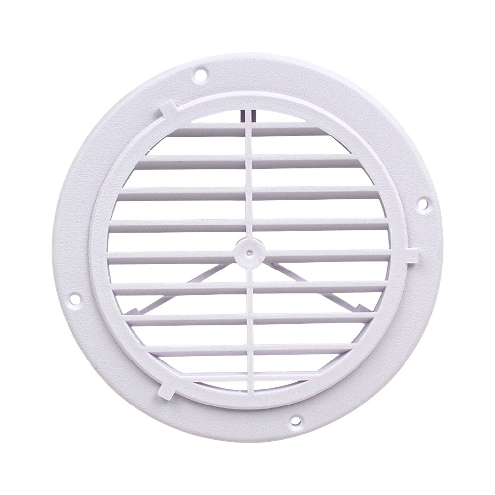 PP Plastic RV Vent Cover Circular Louver Grille for Outdoor Marine Camping Vent