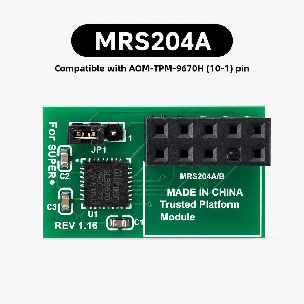 TPM 2.0 Security Module for For spi 10 Pin Interface Motherboard Compatible