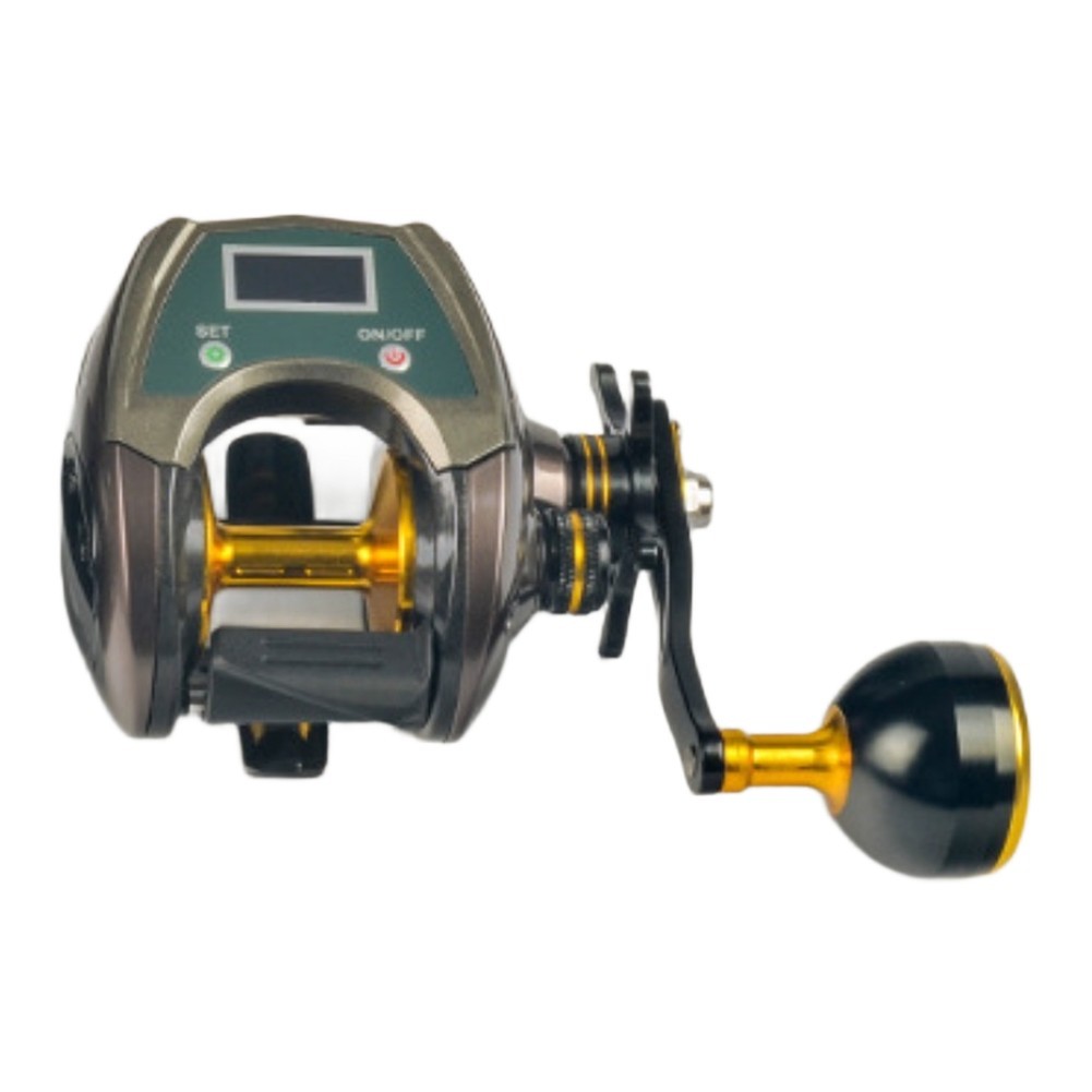 Digital Saltwater Reel USB Rechargeable 9-Setting Magnetic Brake 18KG Power