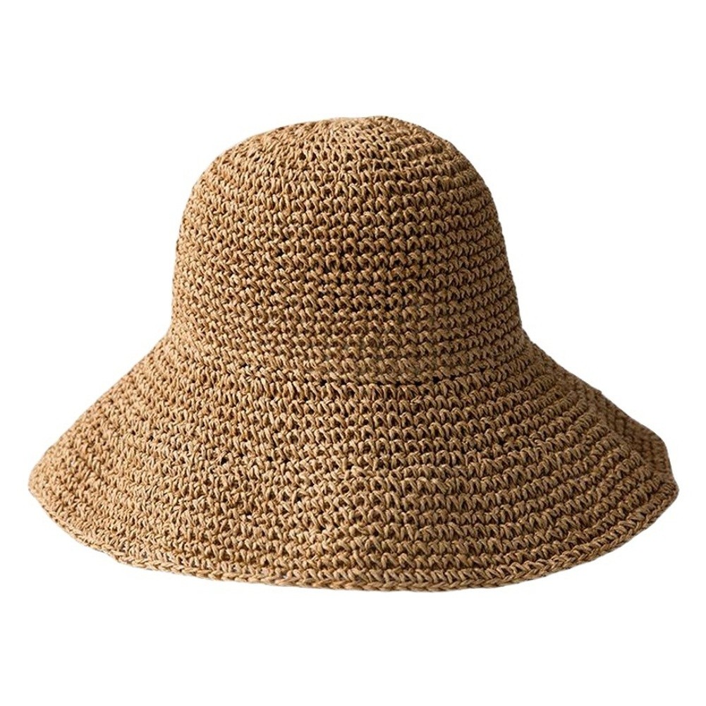 Straw Sun Hat Daily Fashion Accessory Lightweight Construction Flat Brim Design
