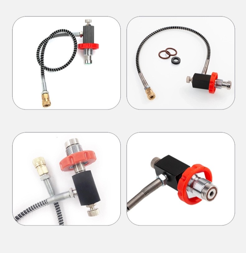 Metal Air Tank Fill Adapter 30MPa with Adjustable Valve and 5/8 G 1/8 BSPP