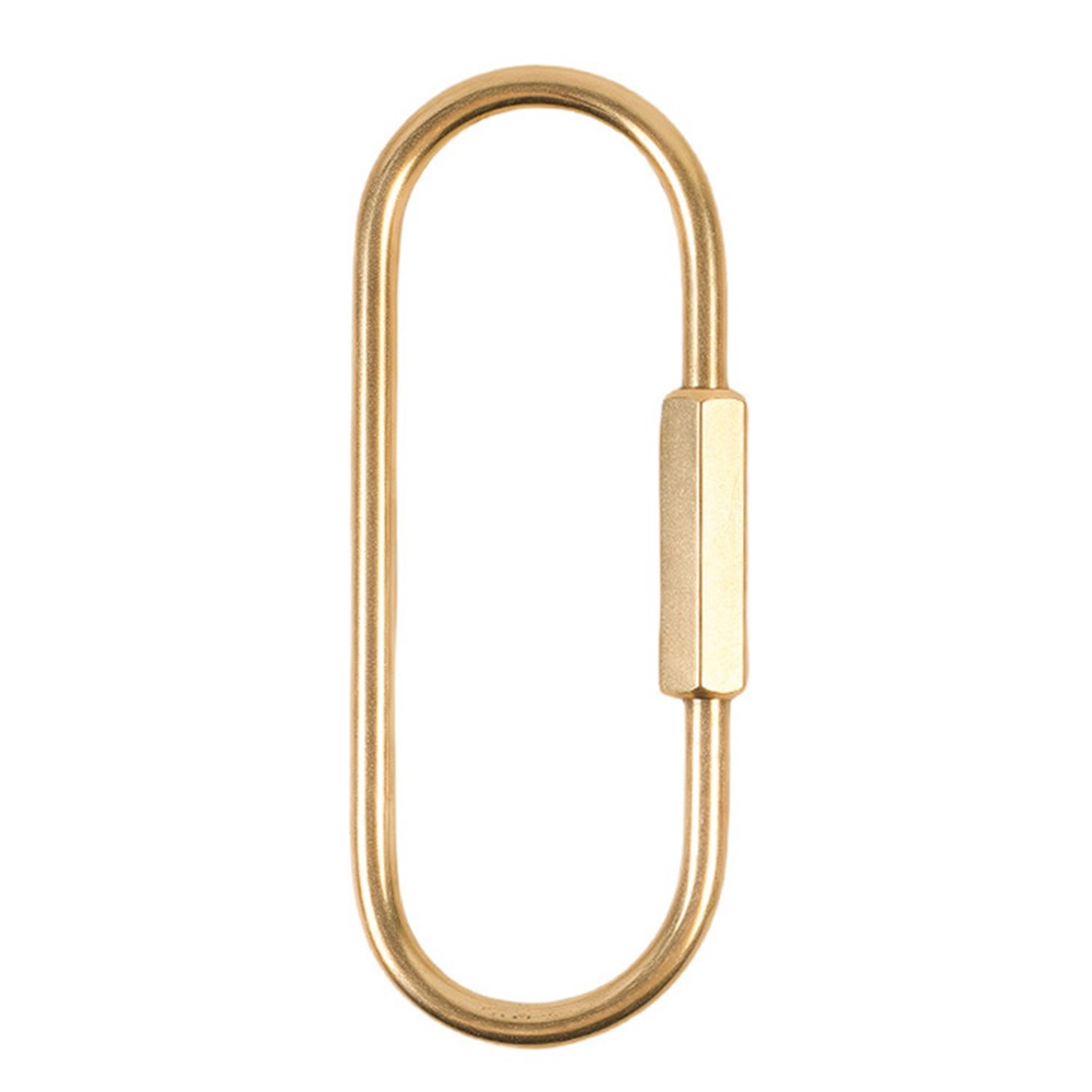 Minimalist Brass Keychain 60mm x 24mm x 3mm for Daily Key Organization