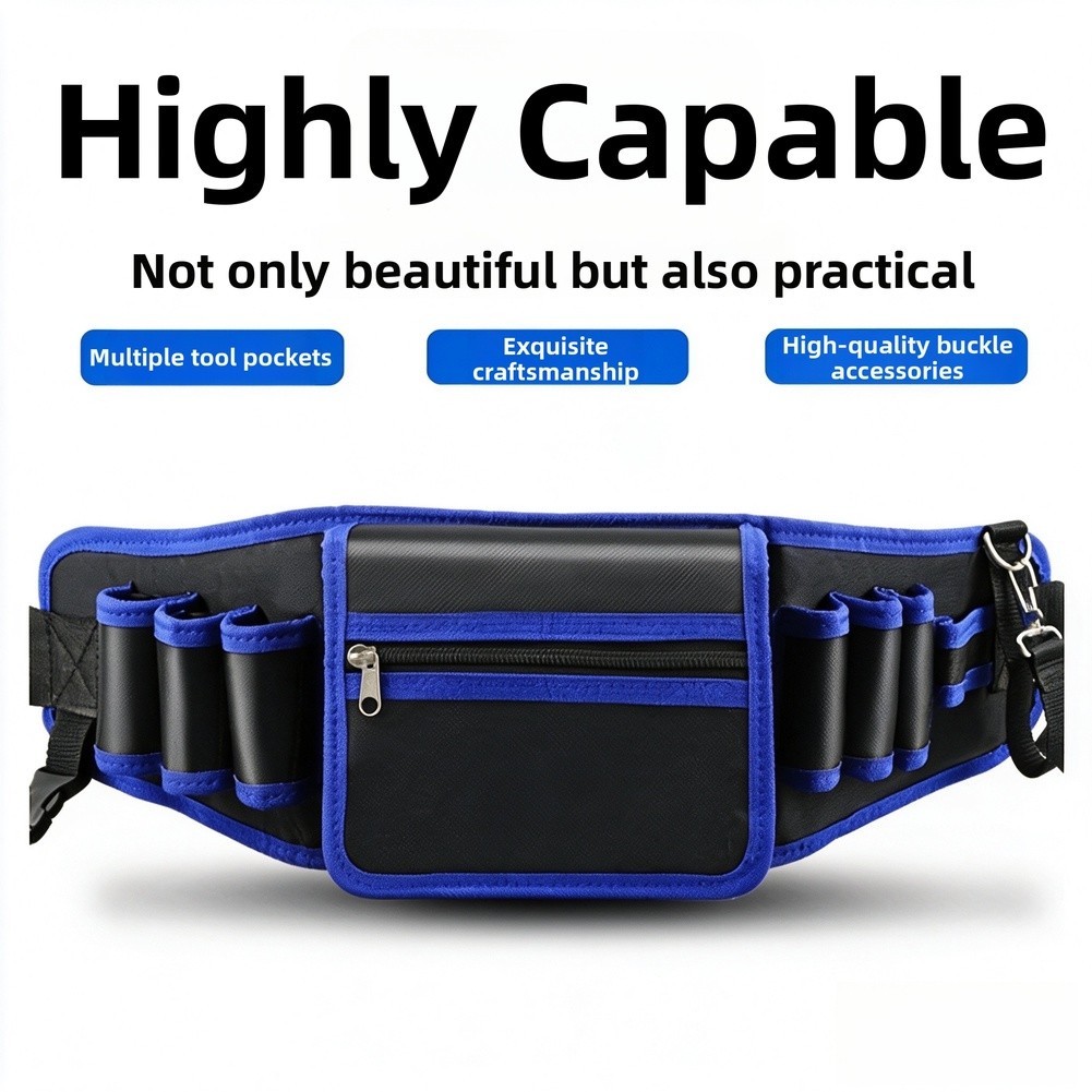 Tool Belt for Electricians Plumbers Carpenters Waterproof 1680D Oxford - Produktbild 8