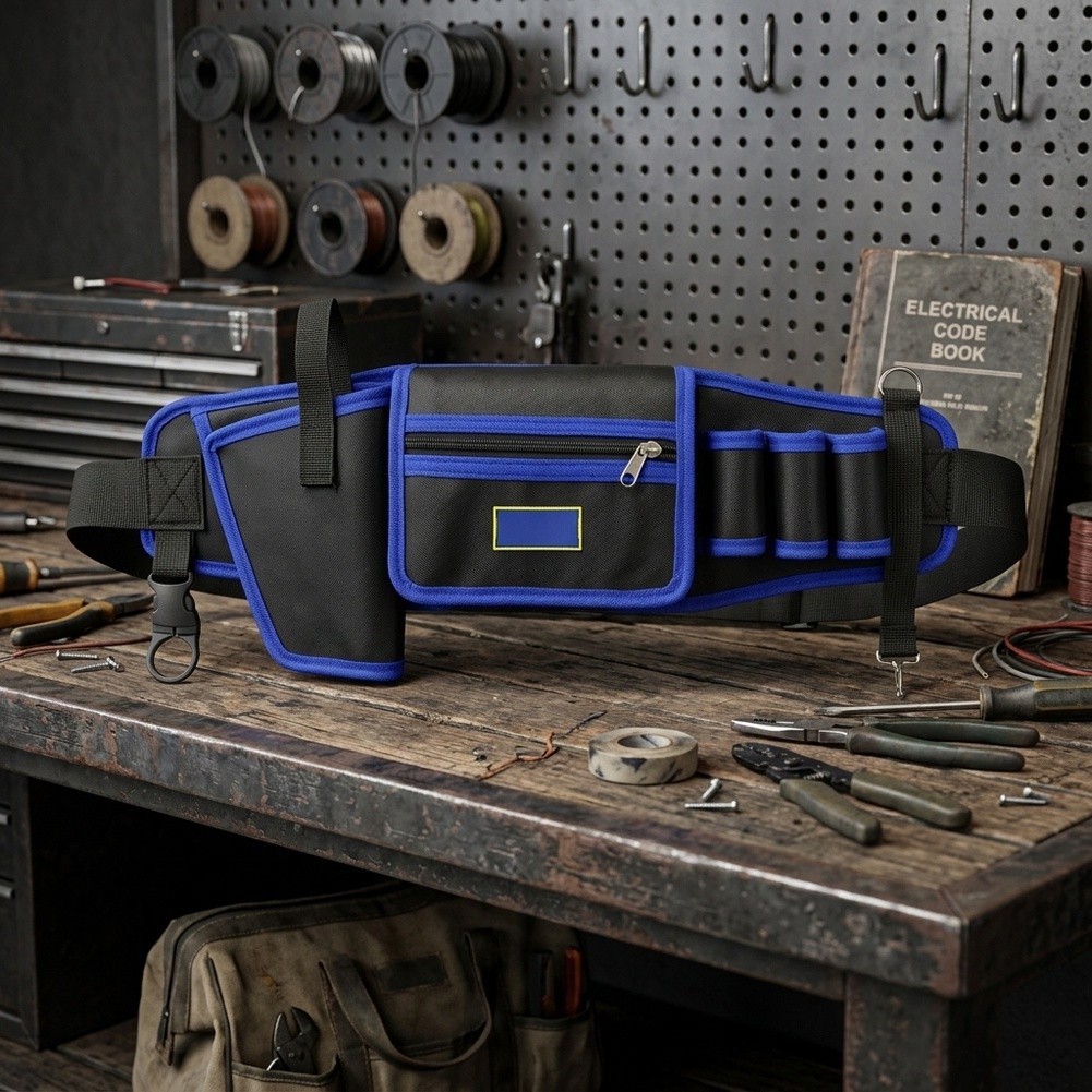 Tool Belt for Electricians Plumbers Carpenters Waterproof 1680D Oxford - Produktbild 6