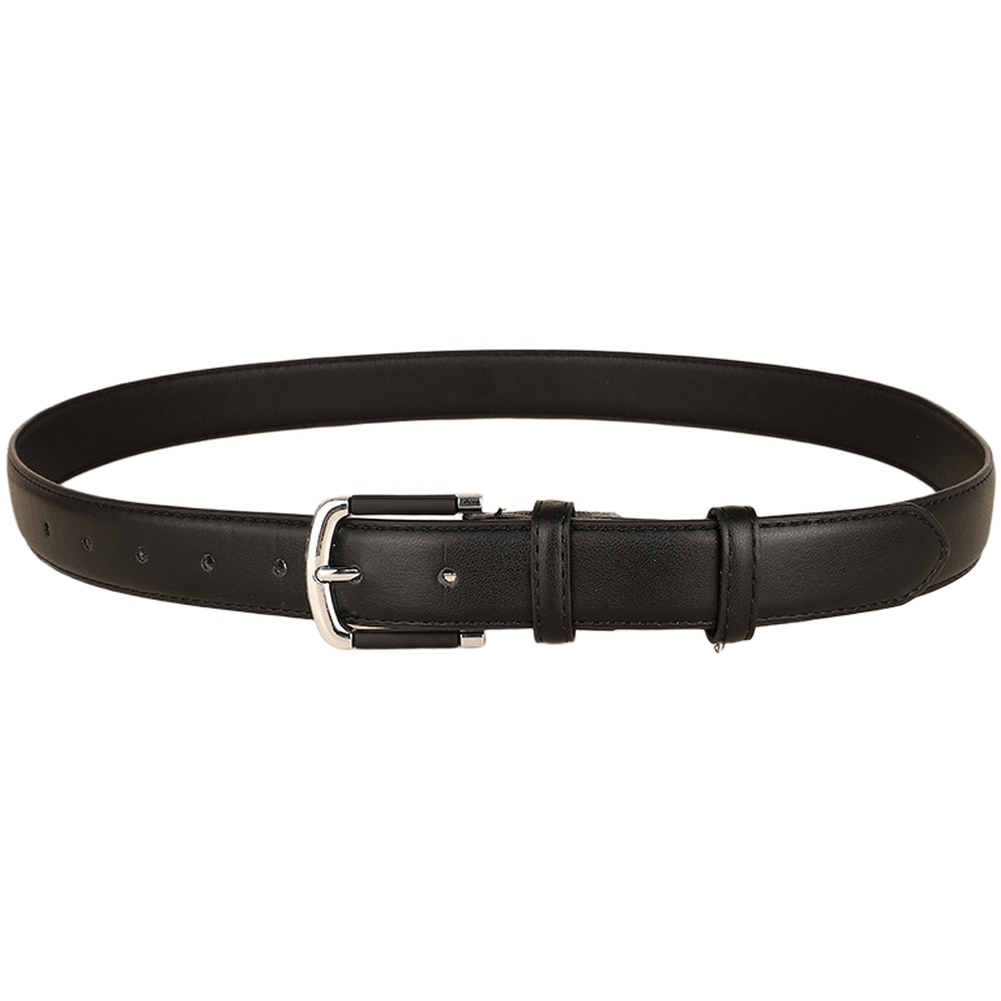 Womens Adjustable PU Belt with Alloy Pin Buckle for Trendy Everyday Wear