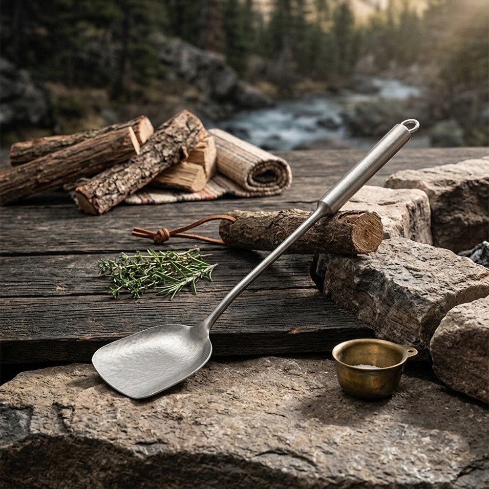 Pure Titanium Tableware 41cm Lightweight Heat Resistant Rust Resistant Set - Produktbild 8