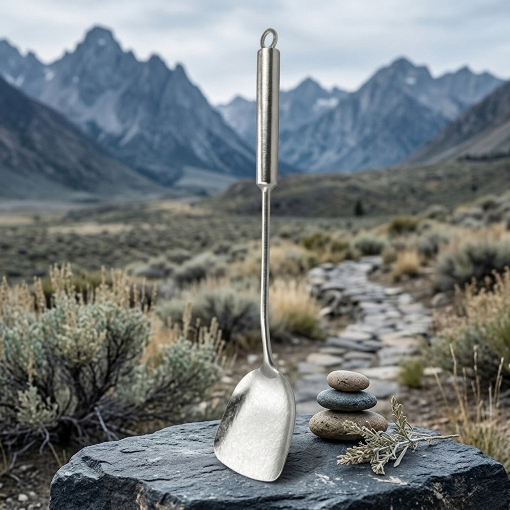 Pure Titanium Tableware 41cm Lightweight Heat Resistant Rust Resistant Set - Produktbild 6
