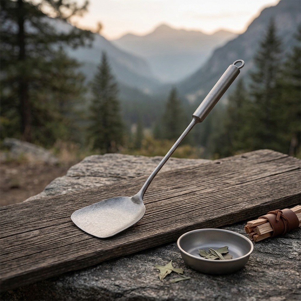 Pure Titanium Tableware 41cm Lightweight Heat Resistant Rust Resistant Set - Produktbild 4