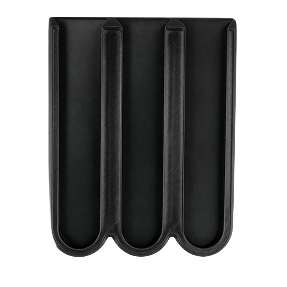 Space Efficient Coffee Capsule Rack Black ABS 36.3 cm Length for Small Areas