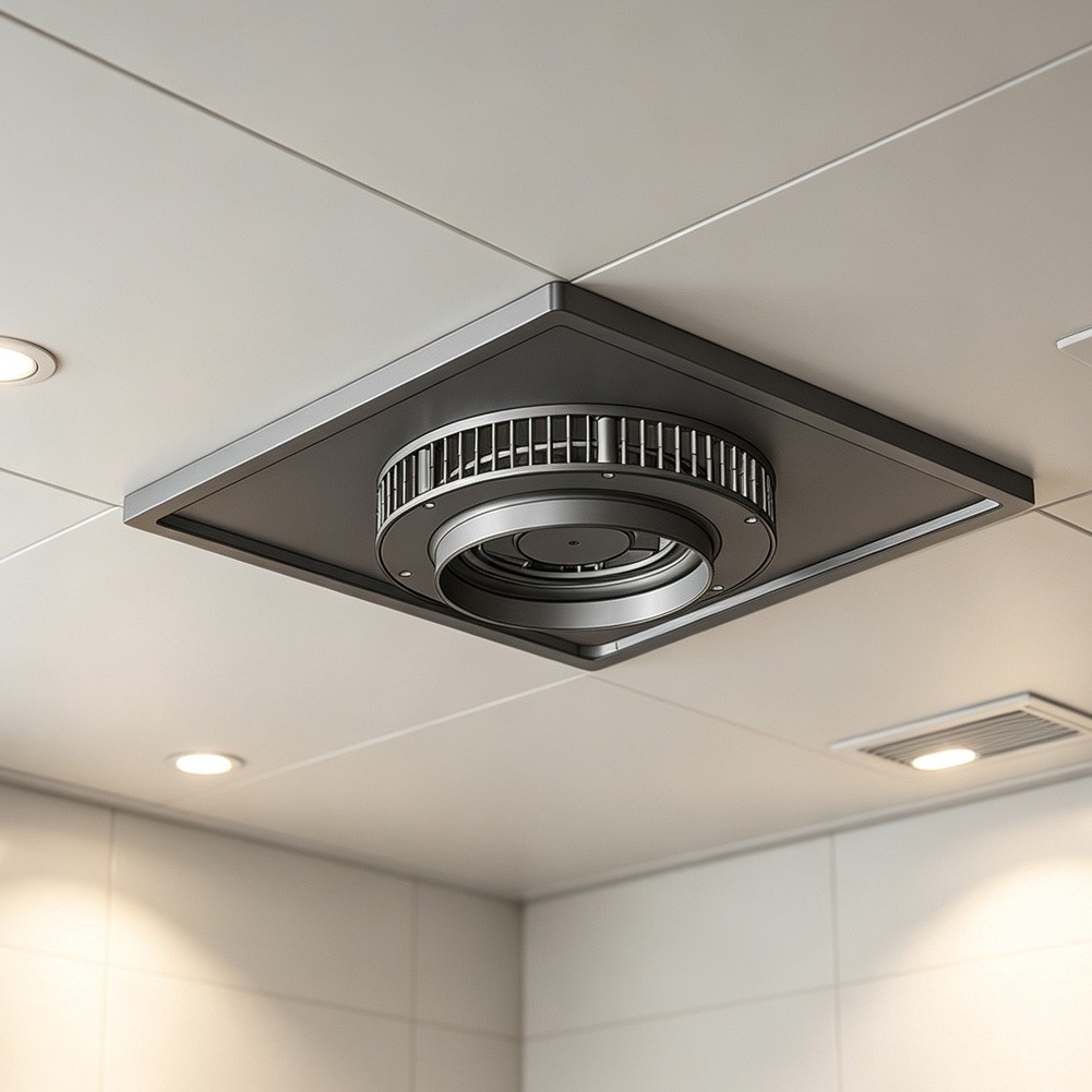 300x300mm Solar For Exhaust Fan for Greenhouse Rooftop Shed Ventilation - Produktbild 1