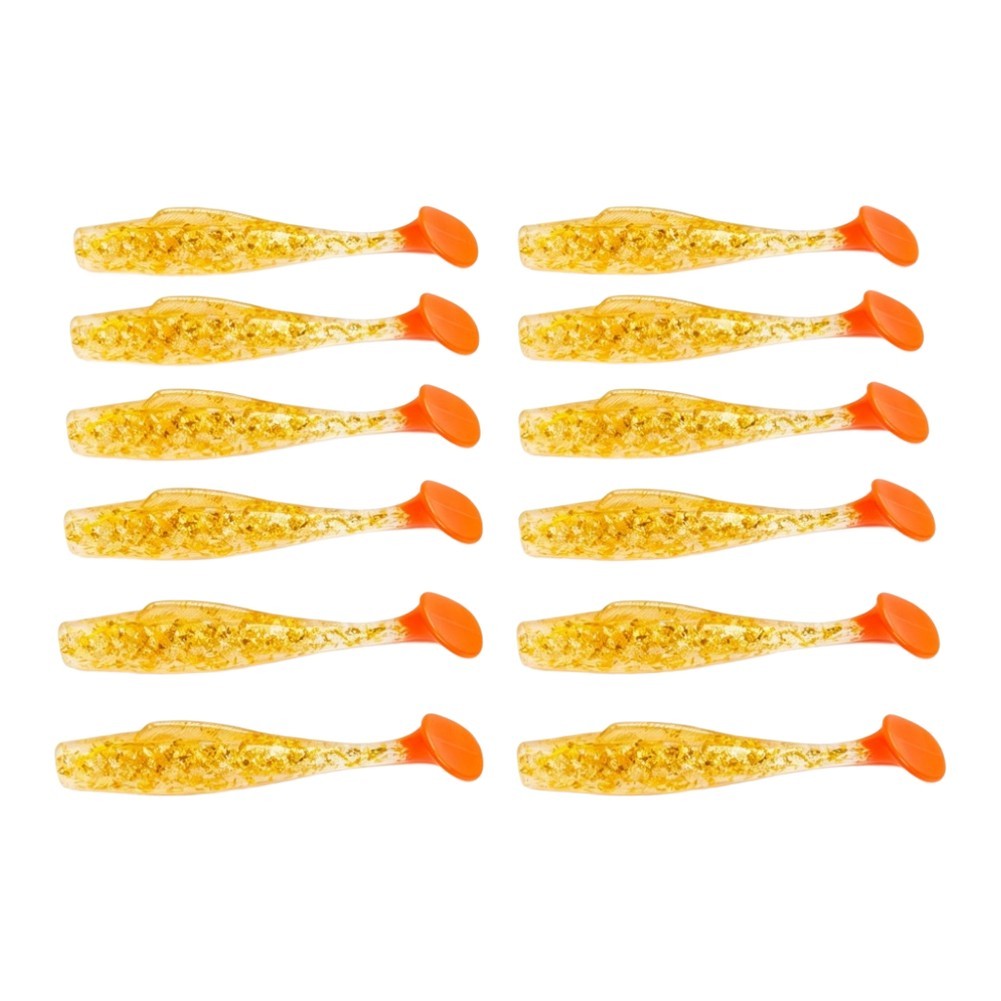 12 Piece 8.5cm Floating TPR Soft Lures for Freshwater Saltwater Fishing