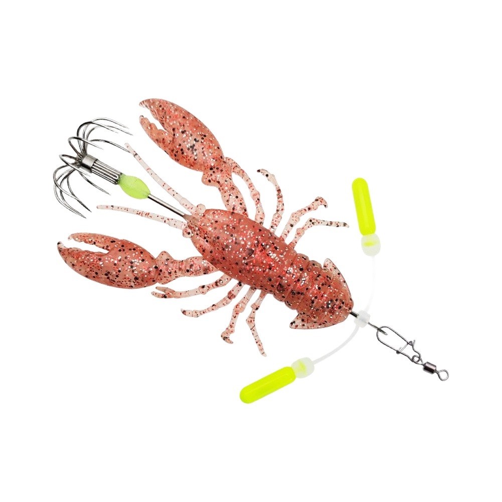 Crayfish Soft Lure for Saltwater Fishing Slow Sink Crawfish Bait 8.7cm
