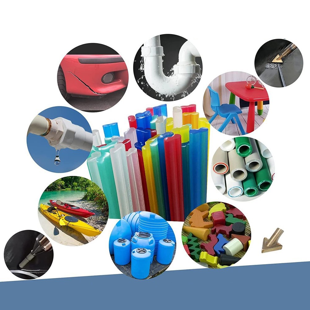 Vehicle Plastic Repair Kit 120 PE Rods 20cm + 600 Hot Staples + Copper Tips - Produktbild 2