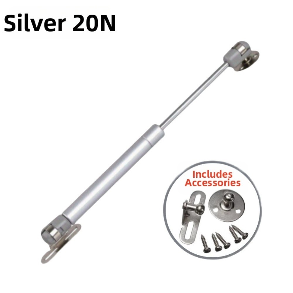 Stainless Steel Gas Spring Support Rod for Overhead For Cabinets Silver