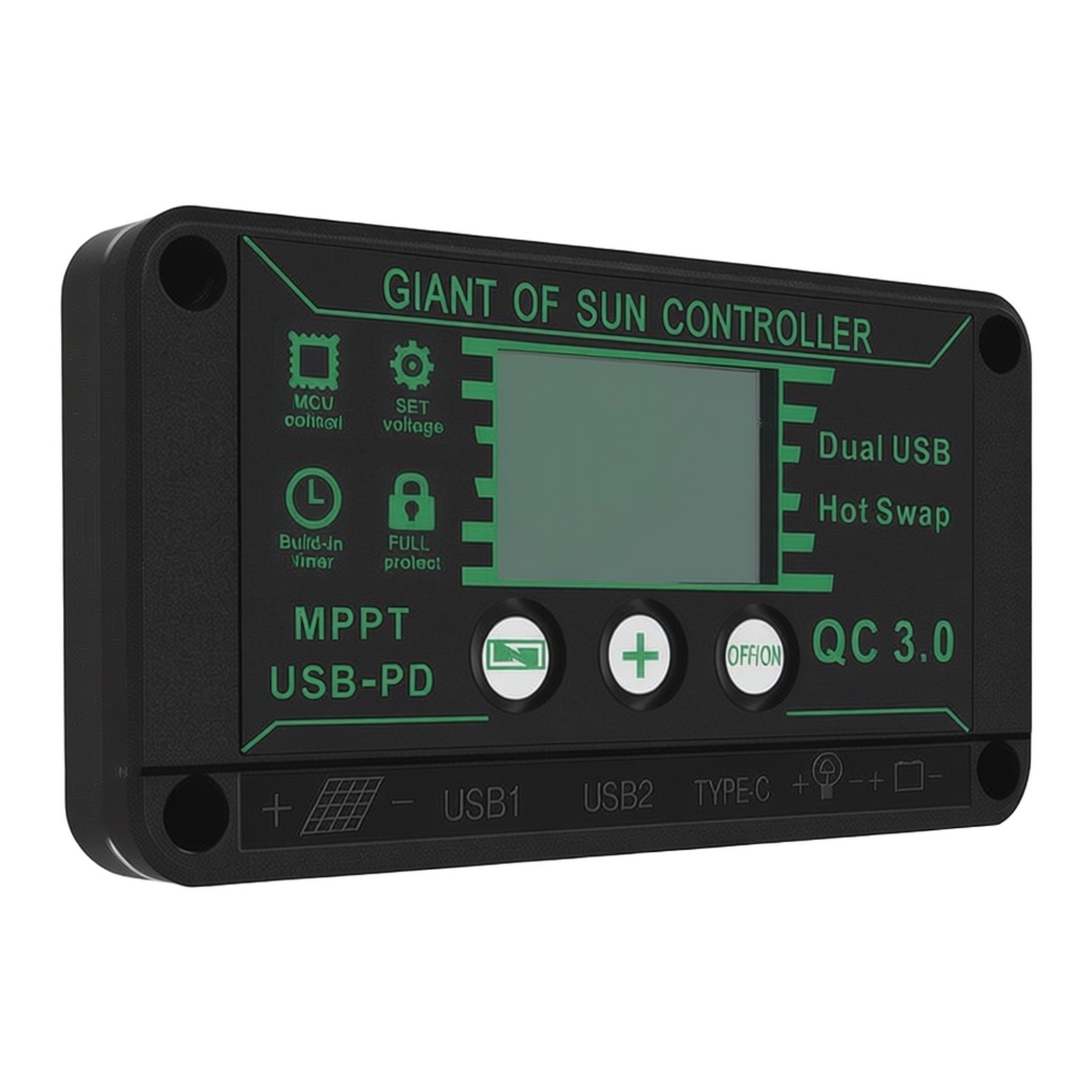 For Digital Display MPPT Charge Controller Solar Panel Regulator 10-100A New