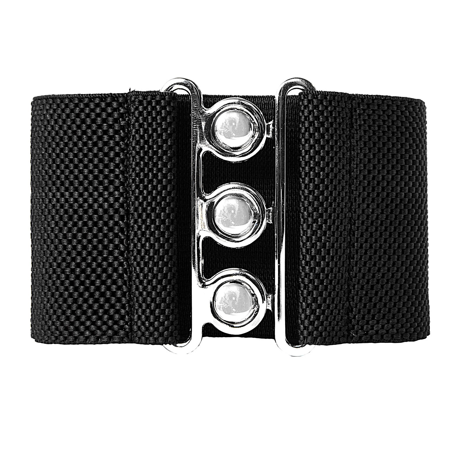 Stylish and Secure Stretchy Elastic Waist Belt with Metal Hook Fastening - Picture 33 of 38