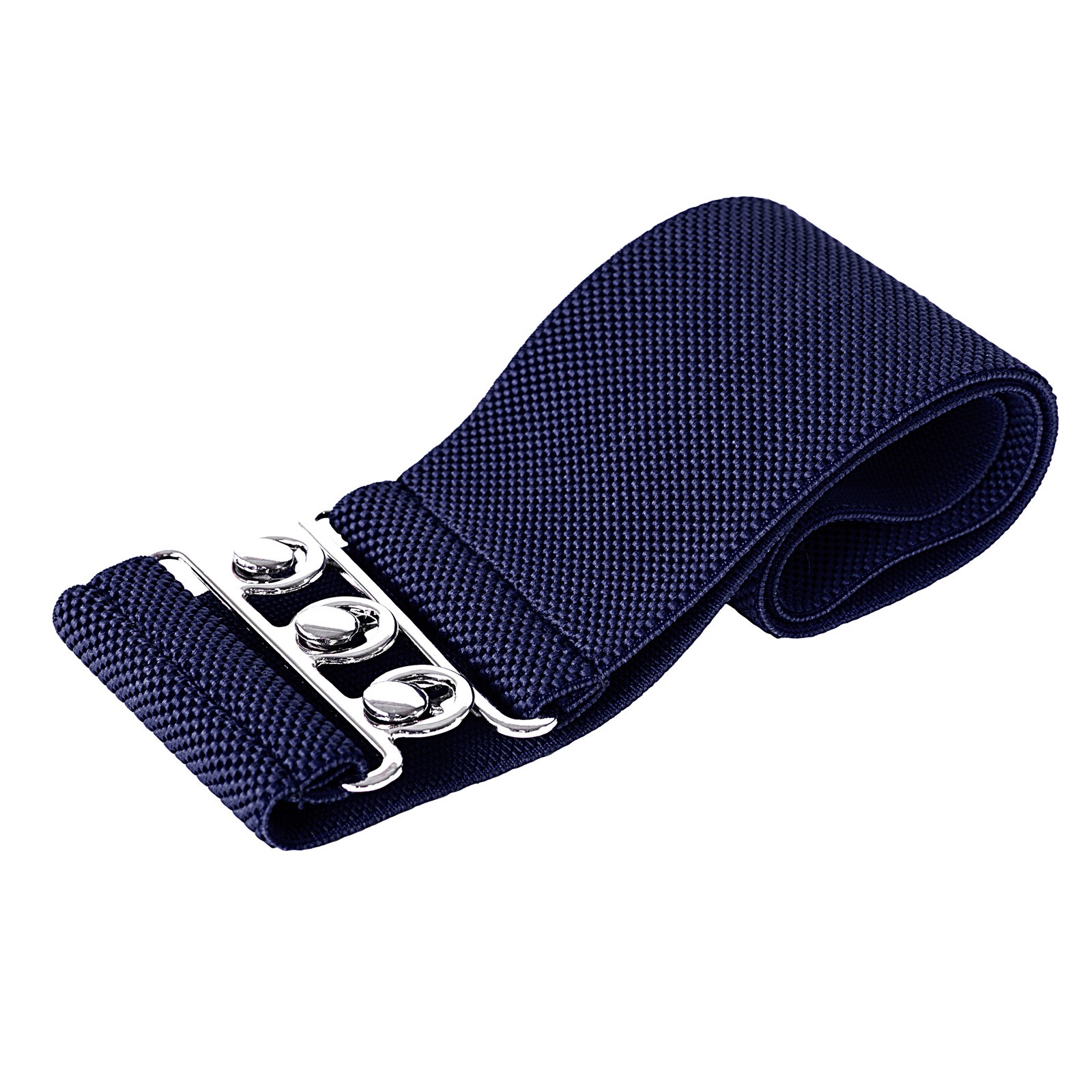 Stylish and Secure Stretchy Elastic Waist Belt with Metal Hook Fastening - Picture 37 of 38