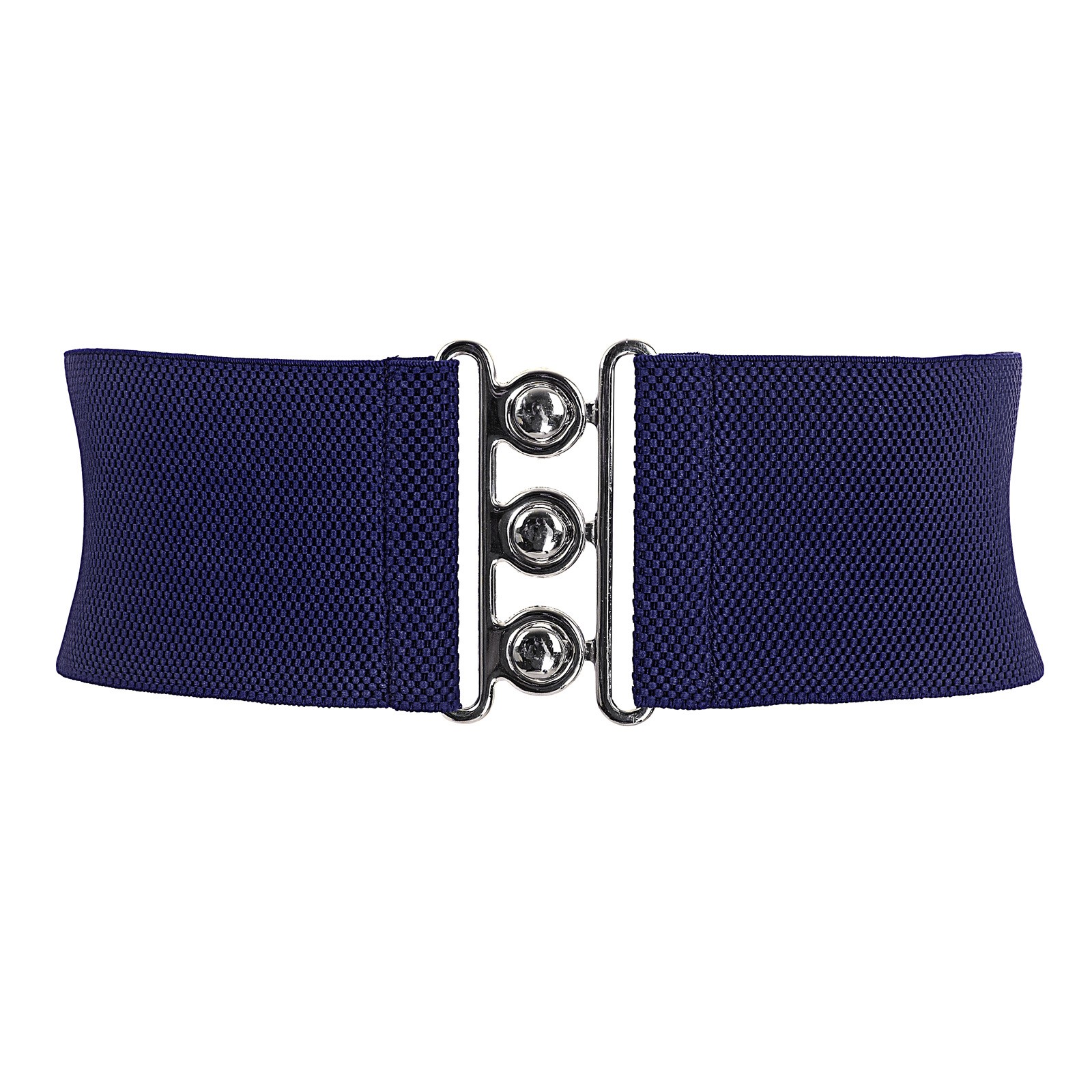 Stylish and Secure Stretchy Elastic Waist Belt with Metal Hook Fastening - Picture 36 of 38