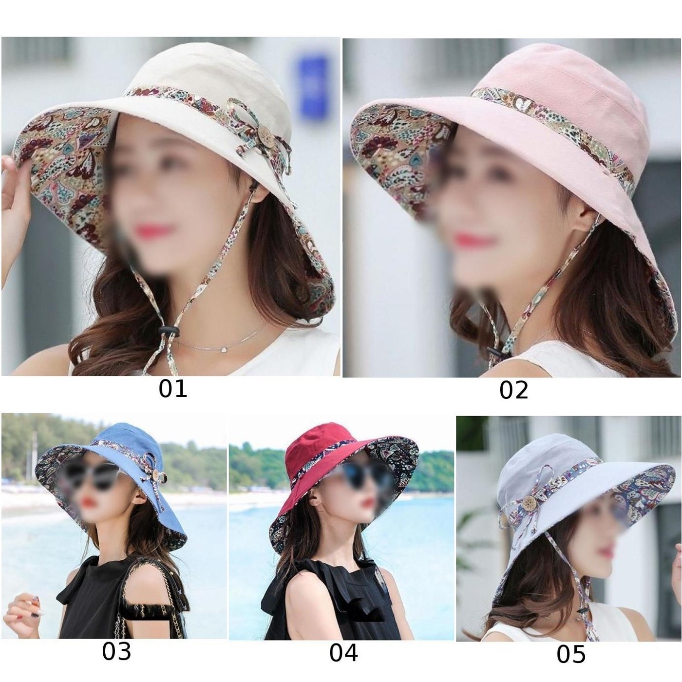 Chapeau de Soleil Respirant avec Imprimé Unique pour Protection Solaire vente en gros Extérieur Confortable