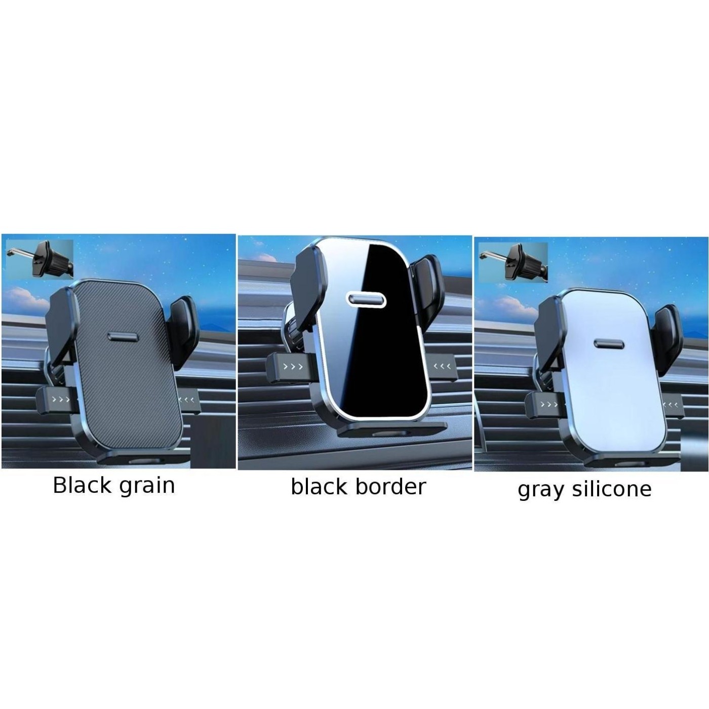 Support Téléphone Voiture avec Bras Clip Forte Parfait pour Appareils GPS et S - Photo 12 sur 15