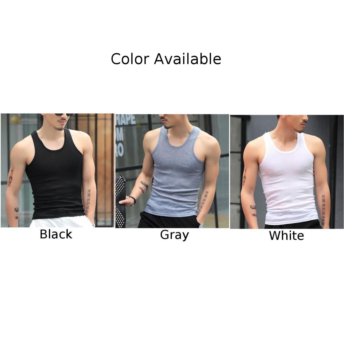 Fashionable Tank Tops Top Undershirts Bodybuilding Breathable Casual ...