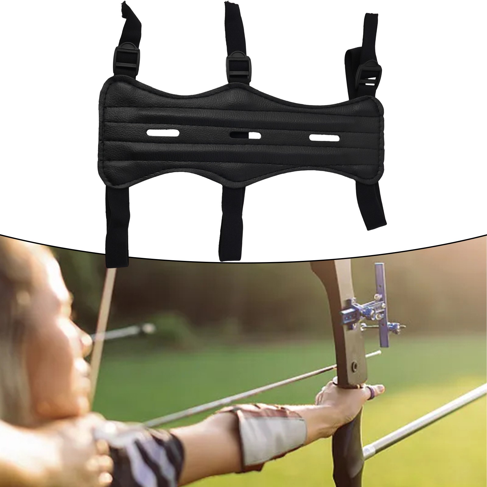 Leather Arm-Guards / Gauntlets - 1 Pair - In 1/6 Scale | CAT002-08 - Foto 4