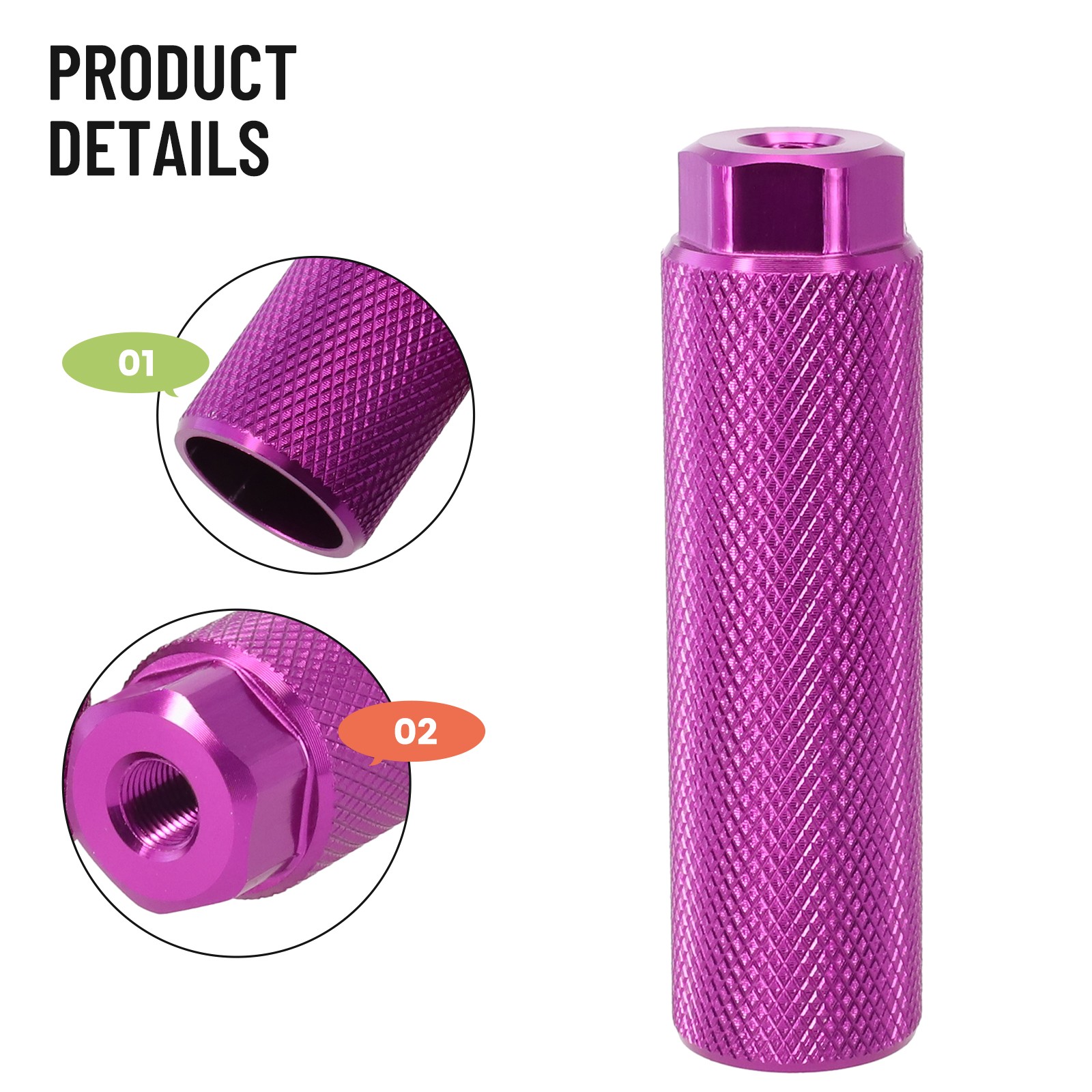 Clavijas de bicicleta de aleación de aluminio pie antideslizante para bicicleta BMX aptas para 3 ejes de 8 pulgadas - Imagen 38 de 43