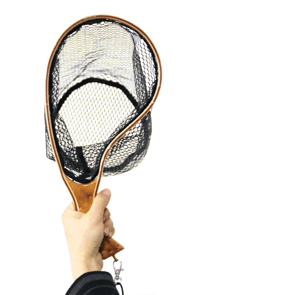 Stream Fishing Net Designed for Catch and Release Wood and Plastic Material