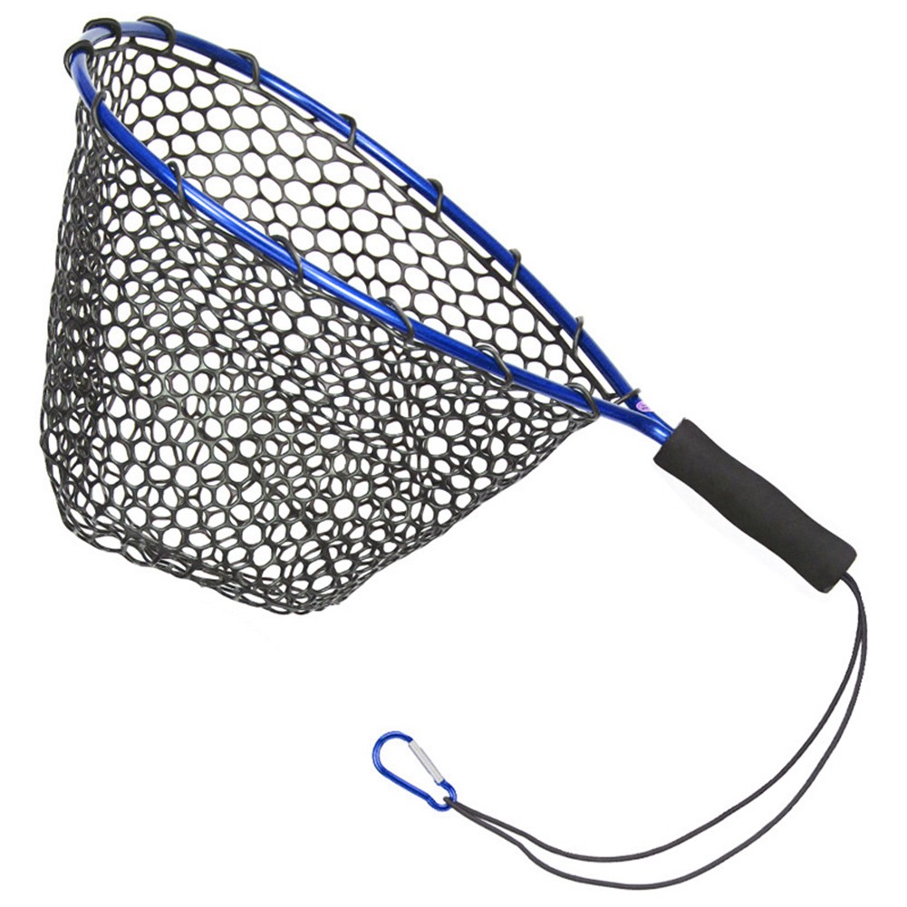 Silicone Dip Net for Fishing Durable and Lightweight Red/Blue