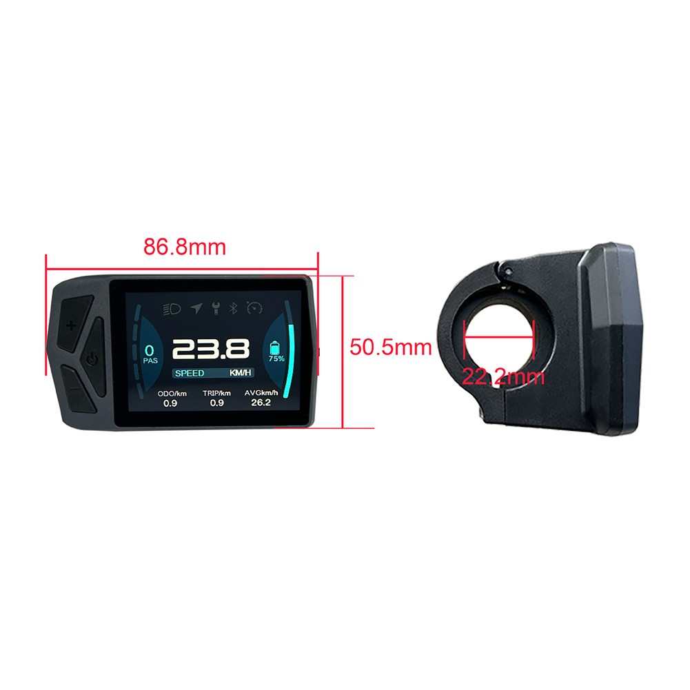 Stay Connected with B02U ips Display for BAFANG BBS01 02 for BBSHD G510