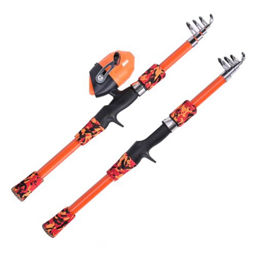 New Material 1 65m Kids Fishing Rod Set Telescoping Fishing Rod and Reel  Combo