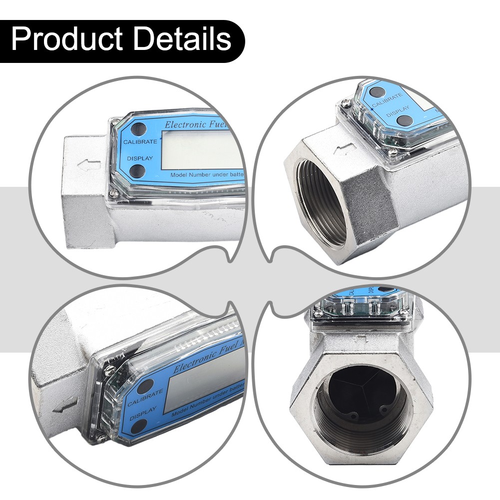 1.5\\\" NPT Turbine Flow Meter 1\\\" NPT 2\\\" NPT -10°C ~ +60°C 1.5\" NPT - Picture 28 of 48
