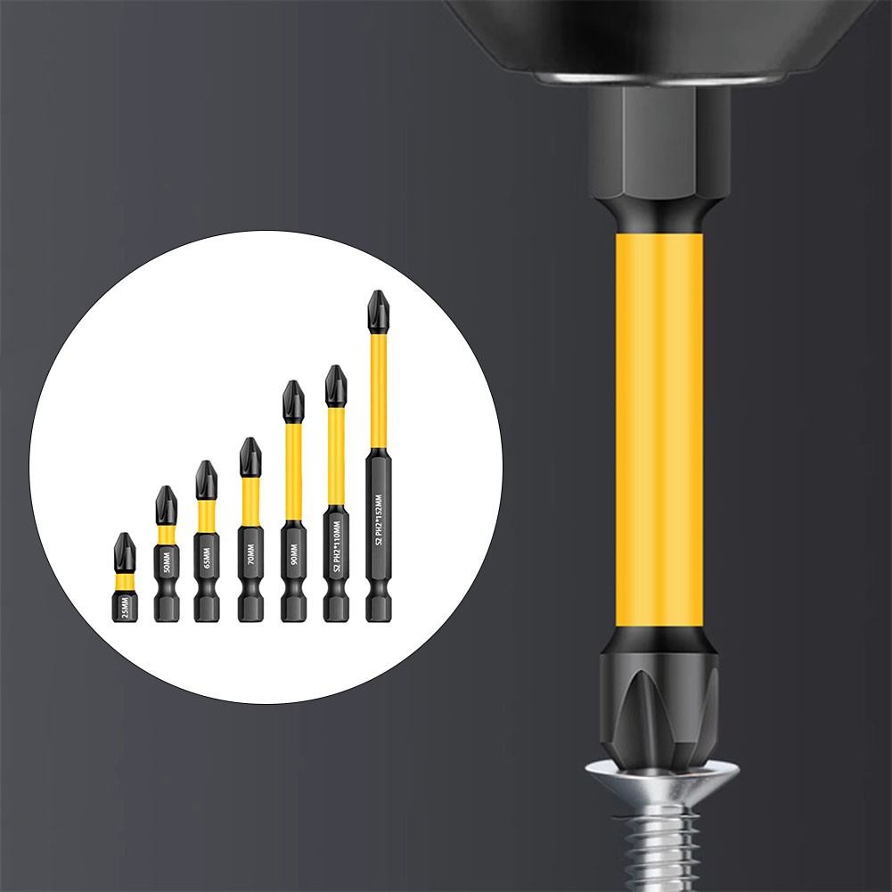 Jeu de tournevis électriques noir/jaune embouts hexagonaux traités thermiqueme - Picture 50 of 51