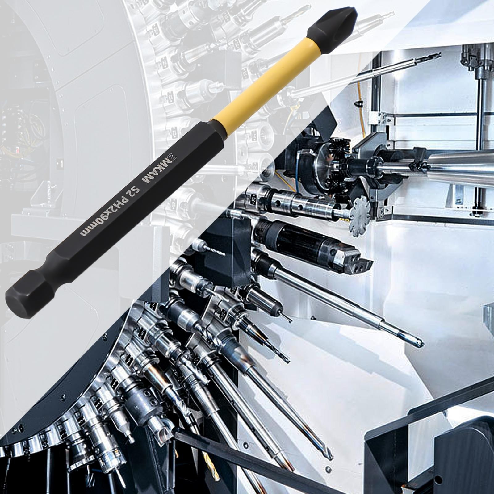 Jeu de tournevis électriques noir/jaune embouts hexagonaux traités thermiqueme - Picture 36 of 51