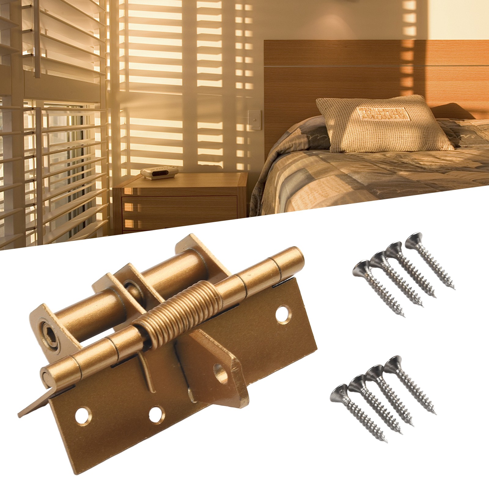 Reliable Multifunctional Spring Positioning Door Closer Perfect for Any Home