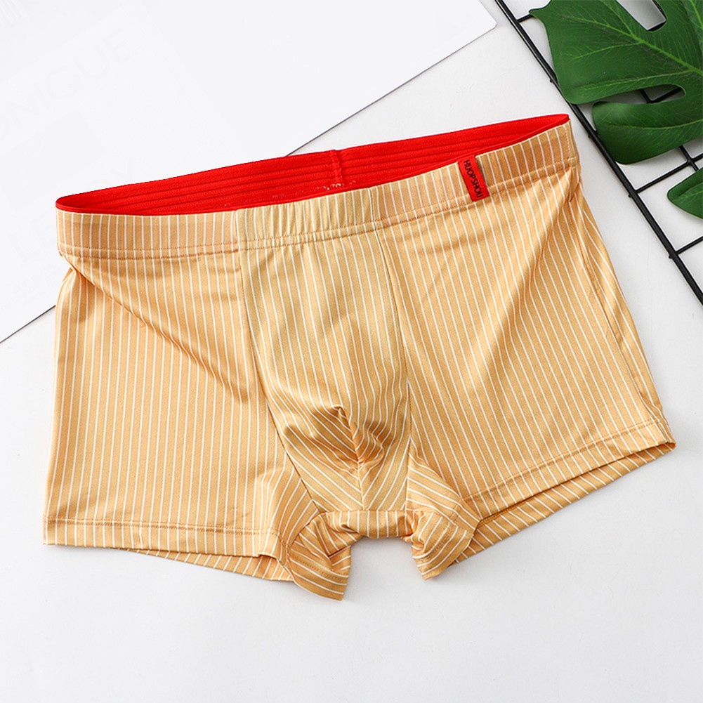 Sexy Herren Unterwäsche Boxershorts Eis Seide Streifen Beutel Dessous Männer H - Bild 19 von 22