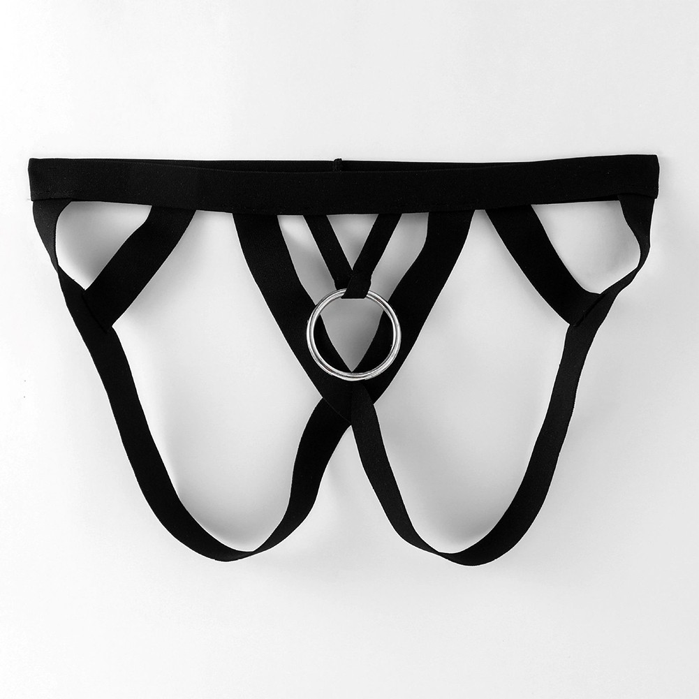 String homme écharpe jockstrap sans entrejambe sous-vêtements anneau 2024 O fourrea
