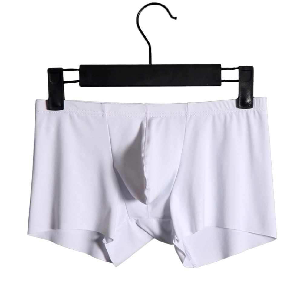 Sexy and Breathable Mens Boxer Briefs with Bulge Pouch made from Ice Silk - Picture 10 of 20