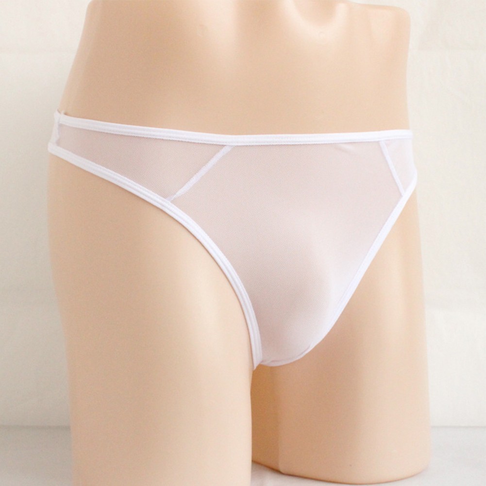 Männer Sexy String Pouch Tanga G String T Back Dünne Mesh acheter Sieh Through Briefs