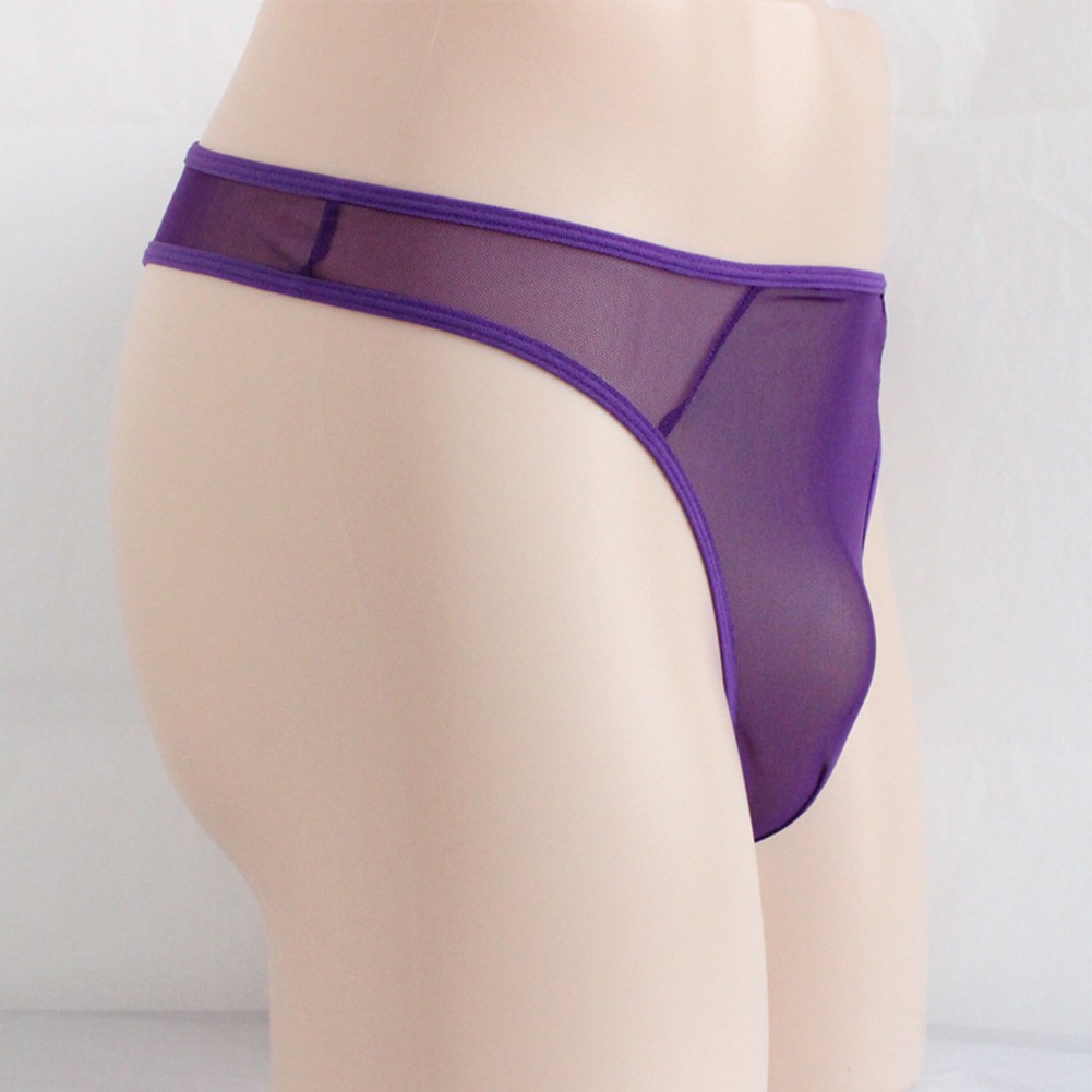 Herren Sexy String Tanga G String T Back D��nne Mesh tendance Sieh Through Slips